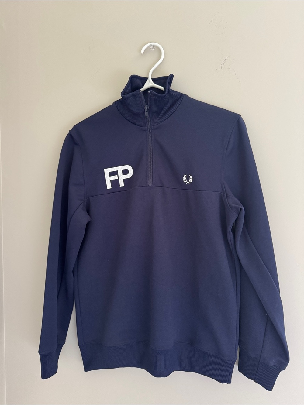 FRED PERRY QUARTER ZIP SWEATER